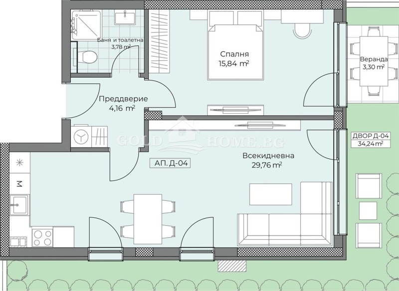 Продава 2-СТАЕН, гр. Пловдив, Остромила, снимка 6 - Aпартаменти - 48990147