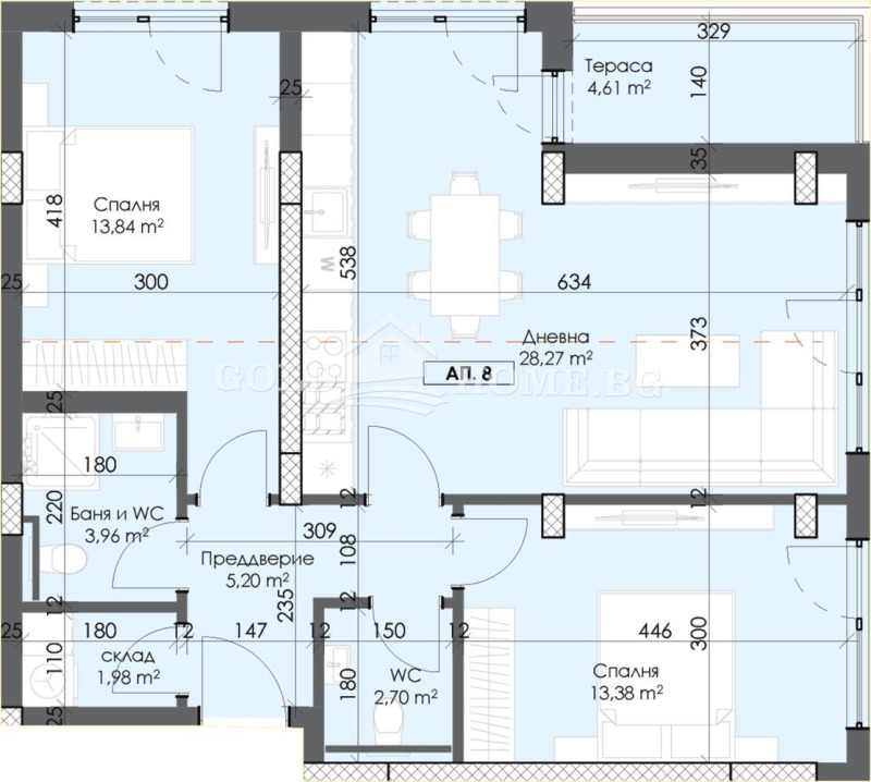 Продава 3-СТАЕН, гр. Пловдив, Тракия, снимка 2 - Aпартаменти - 49390757