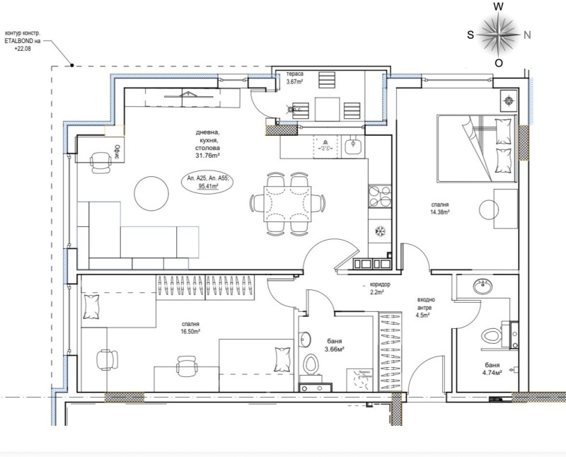 Продава 3-СТАЕН, гр. Пловдив, Христо Смирненски, снимка 13 - Апартаменти - 53414398