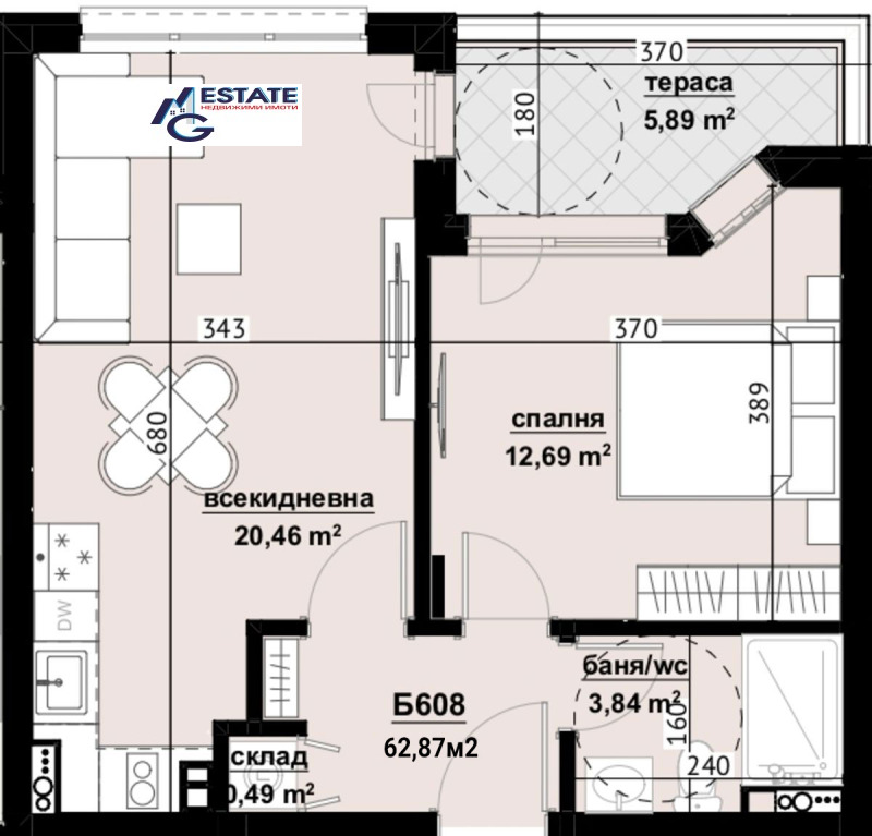 Продава 2-СТАЕН, гр. Бургас, Изгрев, снимка 1 - Aпартаменти - 48713438