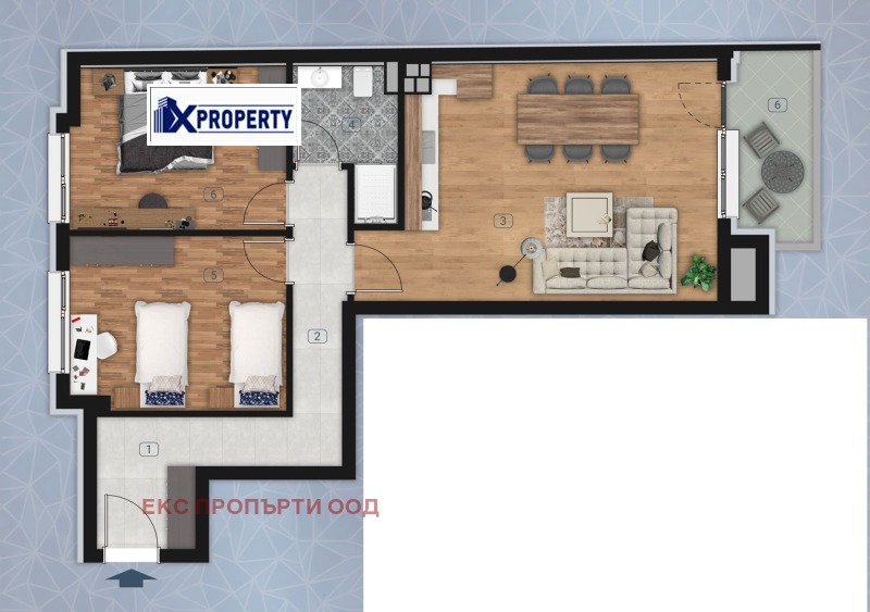 Na sprzedaż  2 sypialnie Pernik , Centar , 100 mkw | 16523259 - obraz [6]