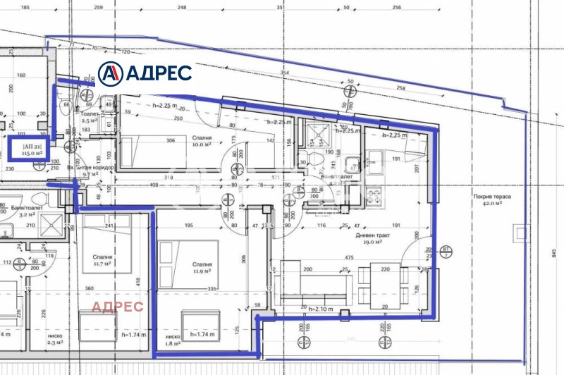 Na prodej  2 ložnice Varna , Ljatno kino Trakija , 115 m2 | 70080383 - obraz [2]