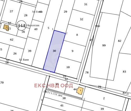 Продава  Парцел, град Пловдив, Коматево •  142 700 EUR • ID 94854895 — holmes.bg - [1] 