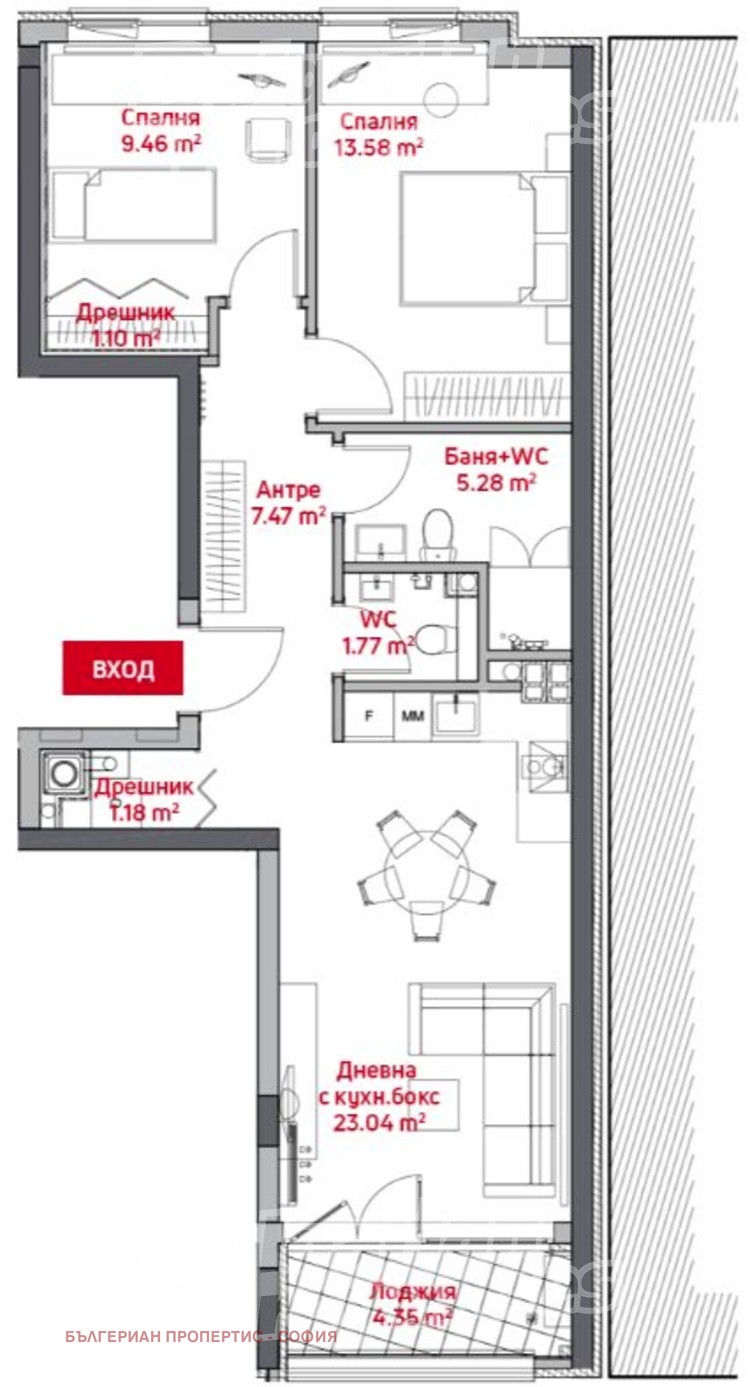 Продава 3-СТАЕН, гр. София, Манастирски ливади, снимка 5 - Апартаменти - 53738844