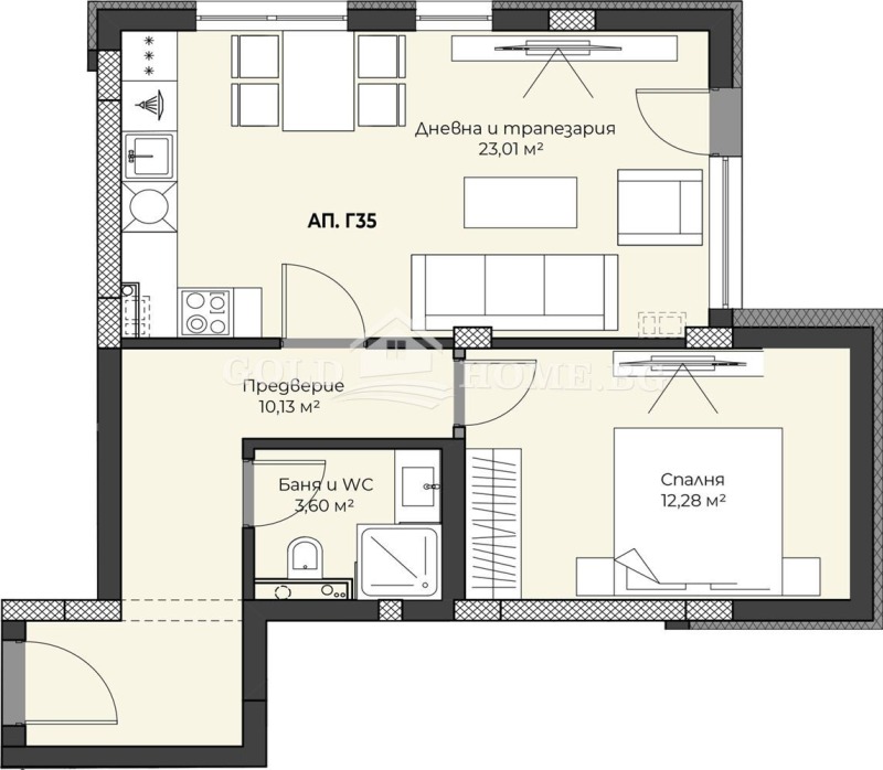 Продава 2-СТАЕН, гр. Пловдив, Христо Смирненски, снимка 8 - Aпартаменти - 48994491