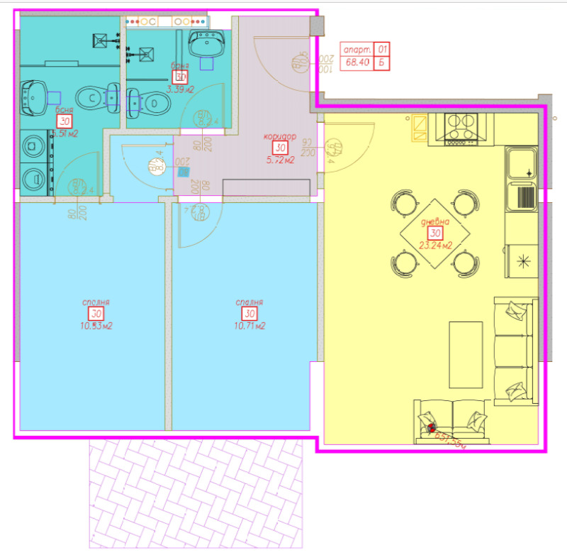 En venta  2 dormitorios Sofia , Sujodol , 78 metros cuadrados | 98708306
