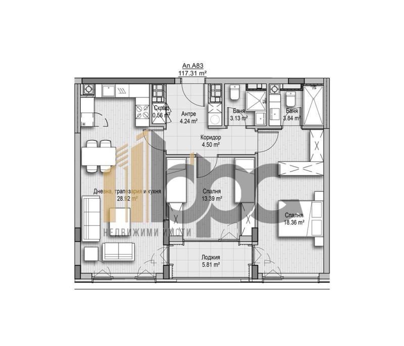 Продава 3-СТАЕН, гр. София, Витоша, снимка 2 - Апартаменти - 53073245