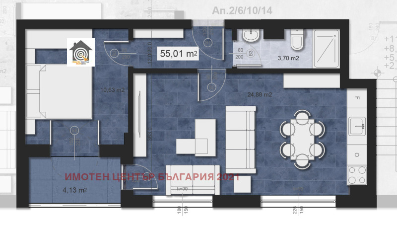 Satılık  1 yatak odası Sofia , Nadejda 2 , 70 metrekare | 90621881 - görüntü [2]