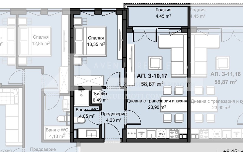 Na prodej  1 ložnice Plovdiv , Christo Smirnenski , 75 m2 | 81726640 - obraz [2]