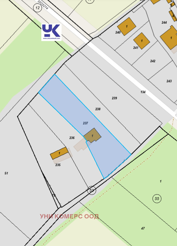 Продава ПАРЦЕЛ, с. Храбърско, област София област