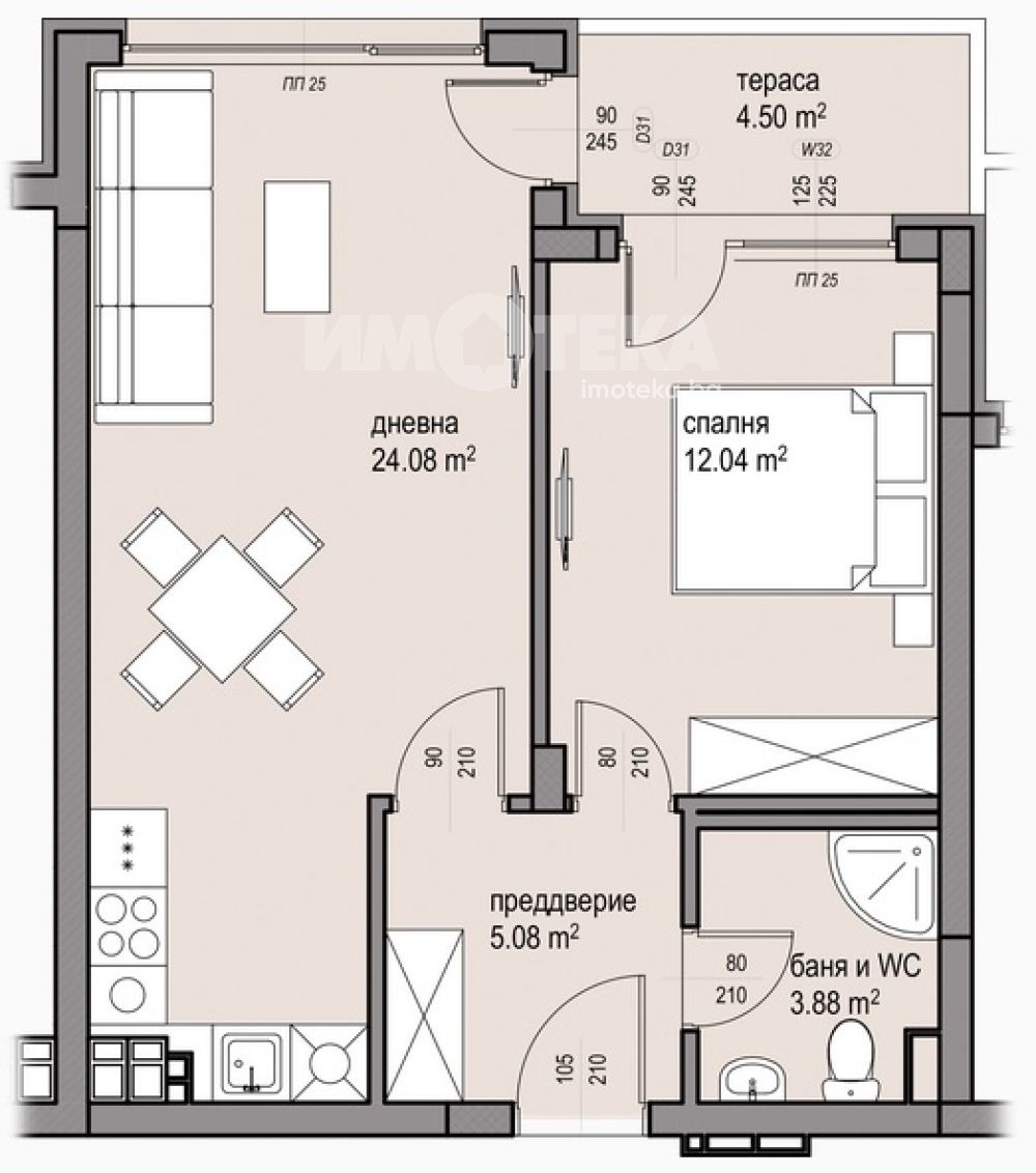 Продава 2-СТАЕН, гр. София, Малинова долина, снимка 4 - Апартаменти - 54302117