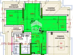 1 slaapkamer v.z.Kinotsentara 3 tsjast, Sofia 2