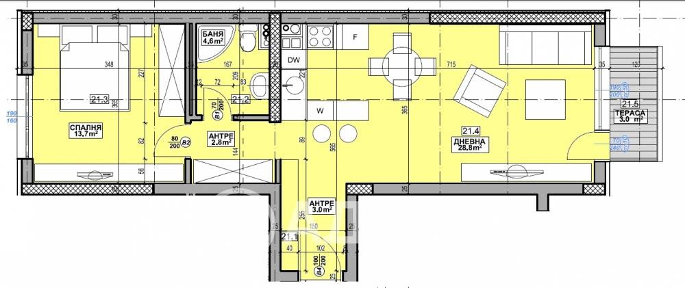 Продава 2-СТАЕН, гр. София, Малинова долина, снимка 4 - Апартаменти - 53822800