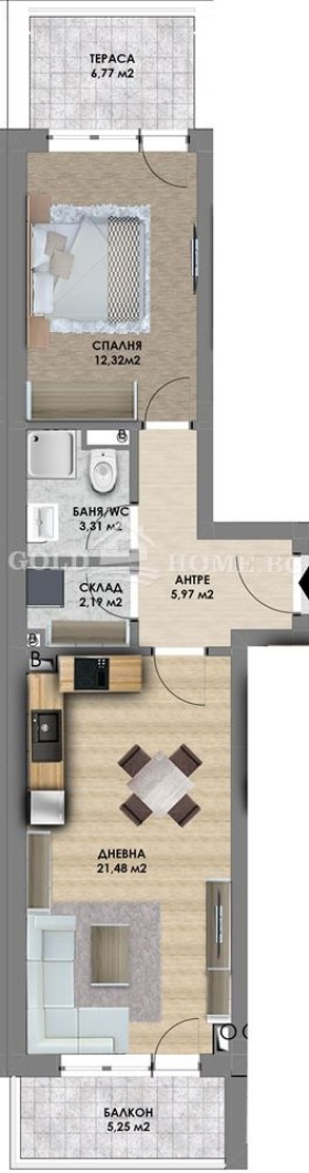 Продава 2-СТАЕН, гр. Пловдив, Христо Смирненски, снимка 4 - Aпартаменти - 49491872