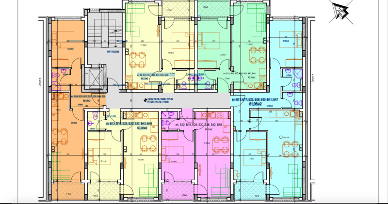 Zu verkaufen  1 Schlafzimmer Stara Zagora , Tri tschutschura - zentar , 69 qm | 36437999 - Bild [4]