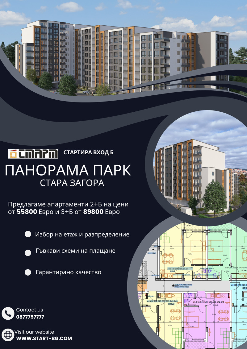 Продава 2-СТАЕН, гр. Стара Загора, Три чучура - център, снимка 4 - Aпартаменти - 48138979