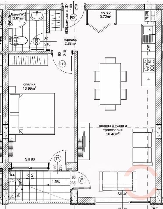 Продава 2-СТАЕН, гр. Варна, Възраждане 1, снимка 5 - Апартаменти - 53043256