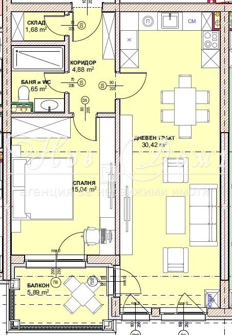 Продается  1 спальня София , Малинова долина , 81 кв.м | 57197400 - изображение [11]