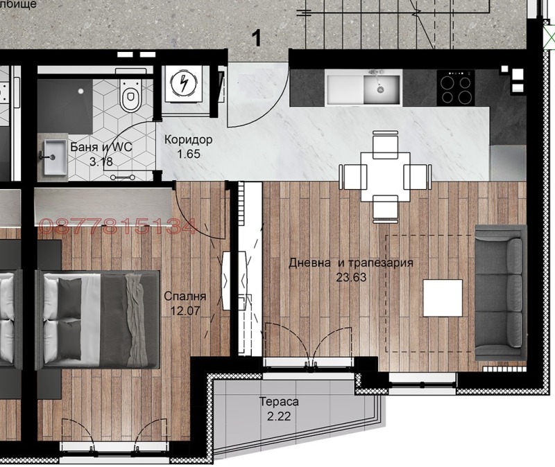 Продава 2-СТАЕН, гр. Плевен, Идеален център