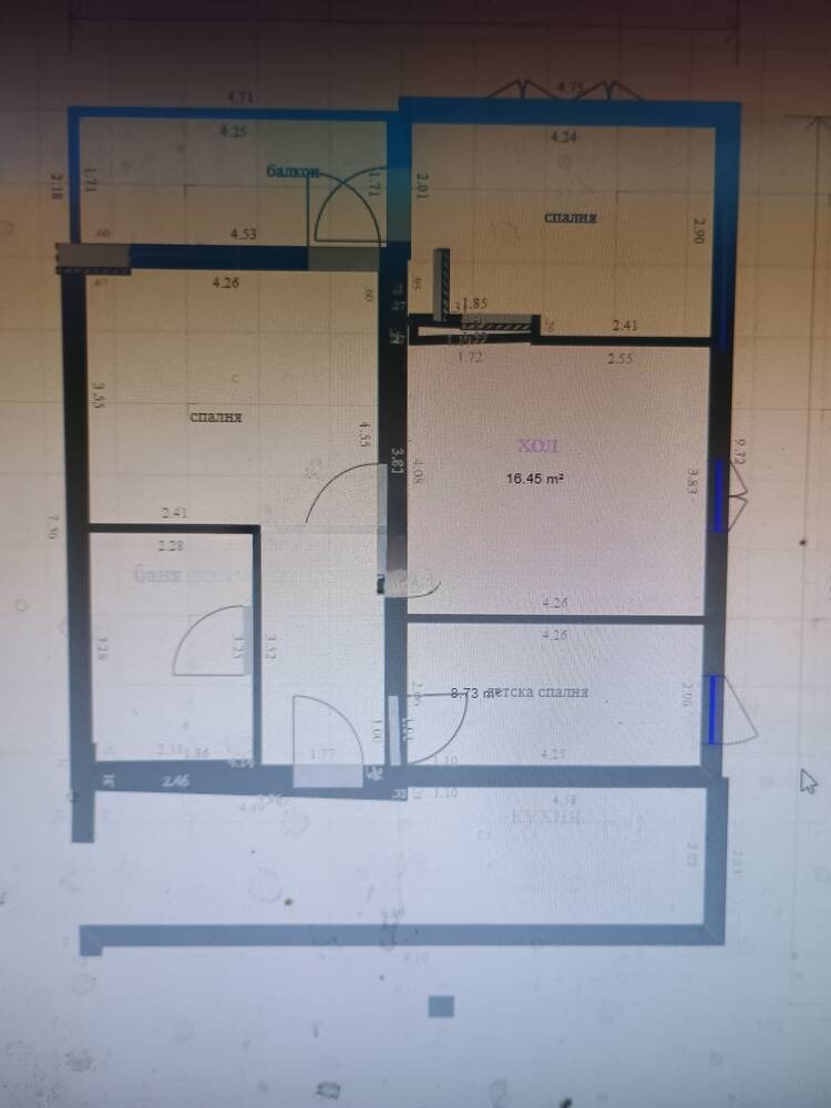 Продава  3-стаен град Бургас , Славейков , 70 кв.м | 76678797