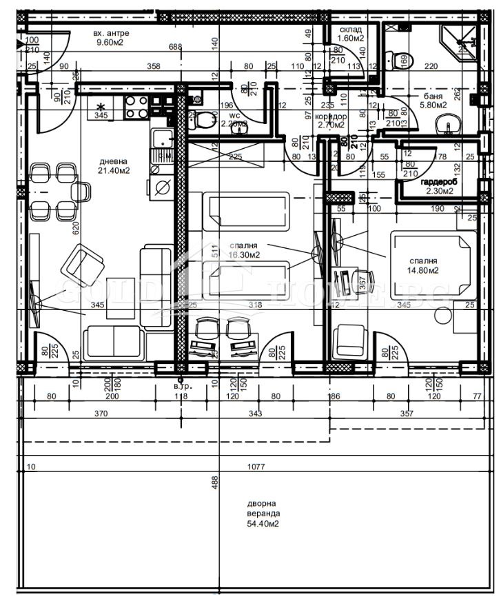Satılık  2 yatak odası Plovdiv , Ostromila , 111 metrekare | 74355363 - görüntü [8]