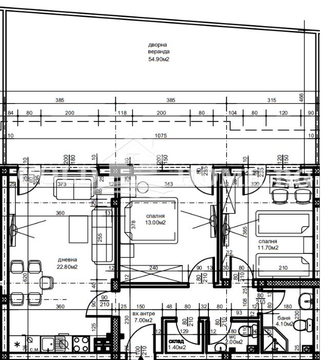 Satılık  2 yatak odası Plovdiv , Ostromila , 111 metrekare | 74355363 - görüntü [6]