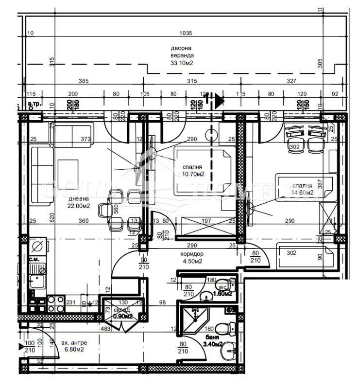 Satılık  2 yatak odası Plovdiv , Ostromila , 111 metrekare | 74355363 - görüntü [2]