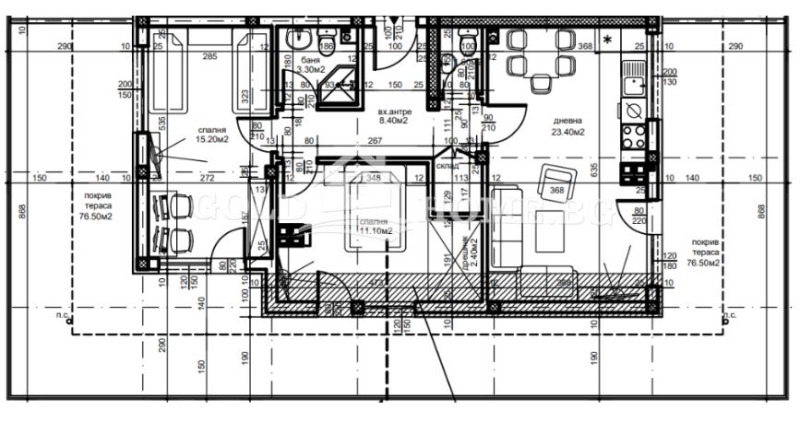 Satılık  2 yatak odası Plovdiv , Ostromila , 111 metrekare | 74355363 - görüntü [9]