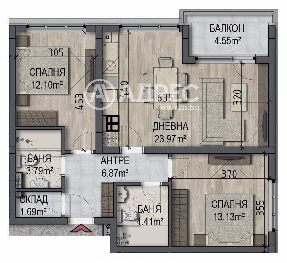 Продава 3-СТАЕН, гр. София, Овча купел, снимка 4 - Апартаменти - 55324517