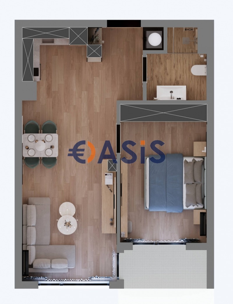 Προς πώληση  1 υπνοδωμάτιο περιοχή Μπουργκάς , Σβετη Βλασ , 64 τ.μ | 41115320 - εικόνα [14]