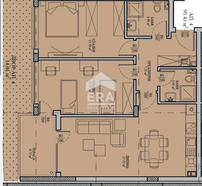 Продава 3-СТАЕН, гр. София, Малинова долина, снимка 11 - Апартаменти - 53087156