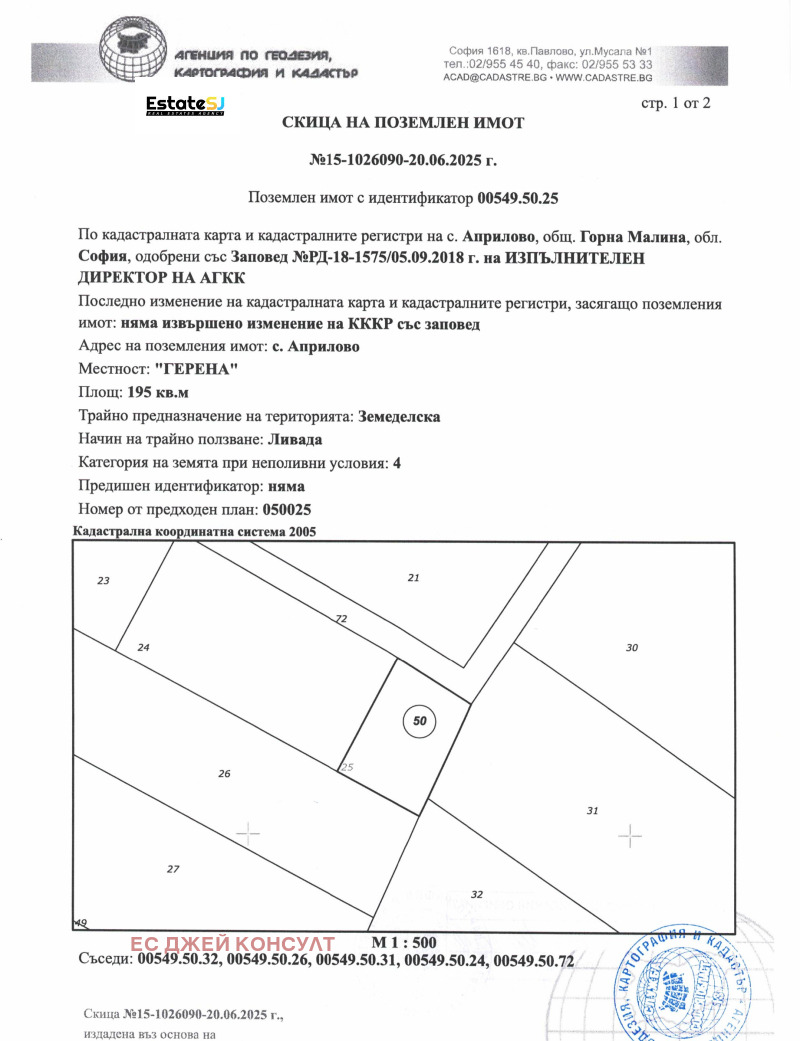Til salg  Jord region Sofia , Aprilovo , 12.1 dka | 21966157 - billede [6]