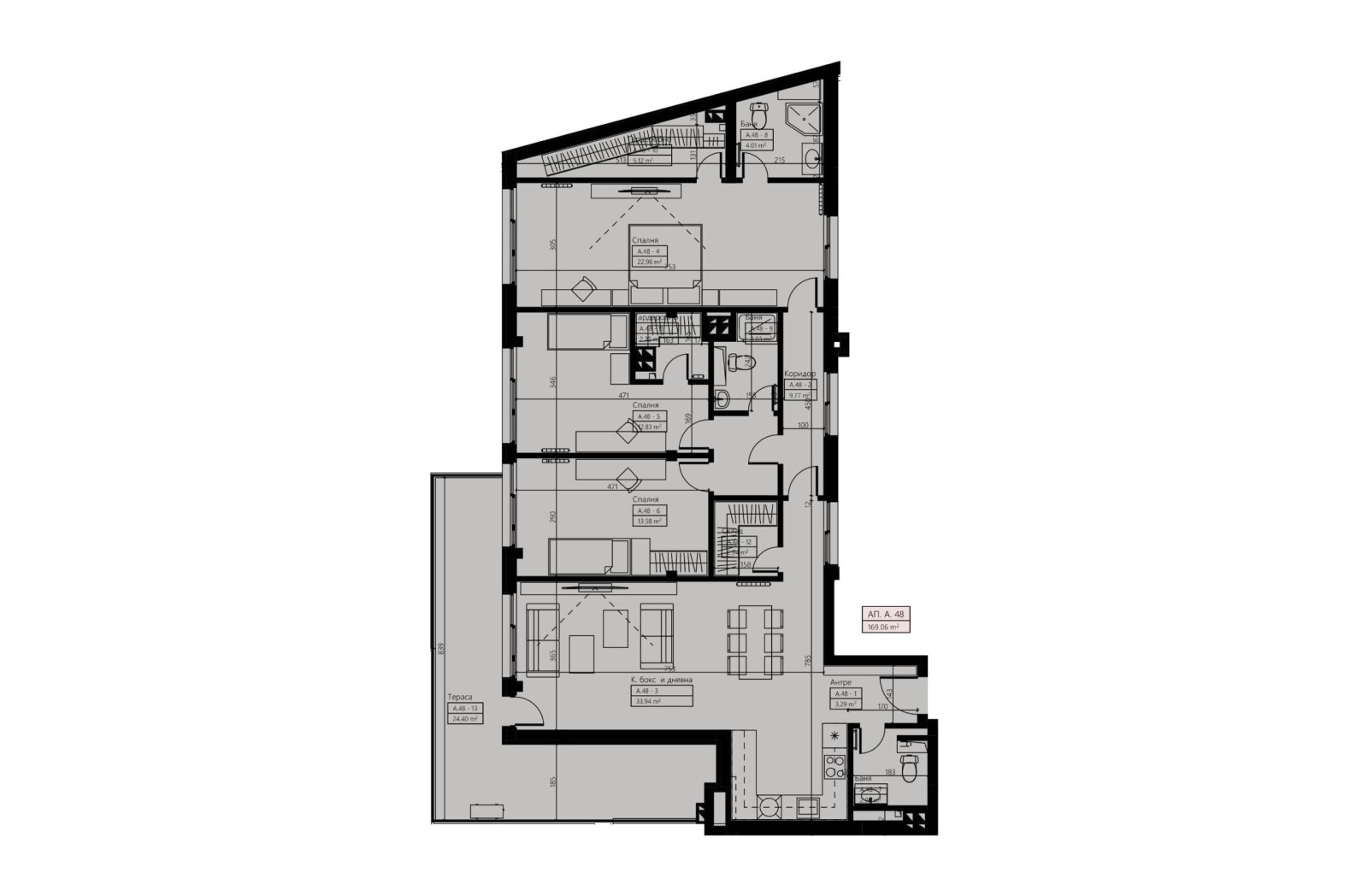 Продава 4-СТАЕН, гр. София, Малинова долина, снимка 9 - Апартаменти - 55747089