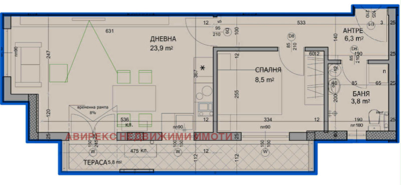 À venda  1 quarto Plovdiv , Hristo Smirnenski , 76 m² | 29309421 - imagem [4]