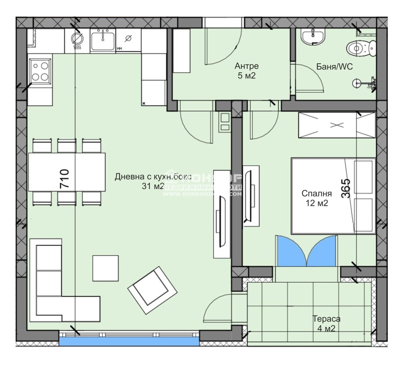 Продава 2-СТАЕН, гр. Пловдив, Беломорски, снимка 4 - Апартаменти - 53016070