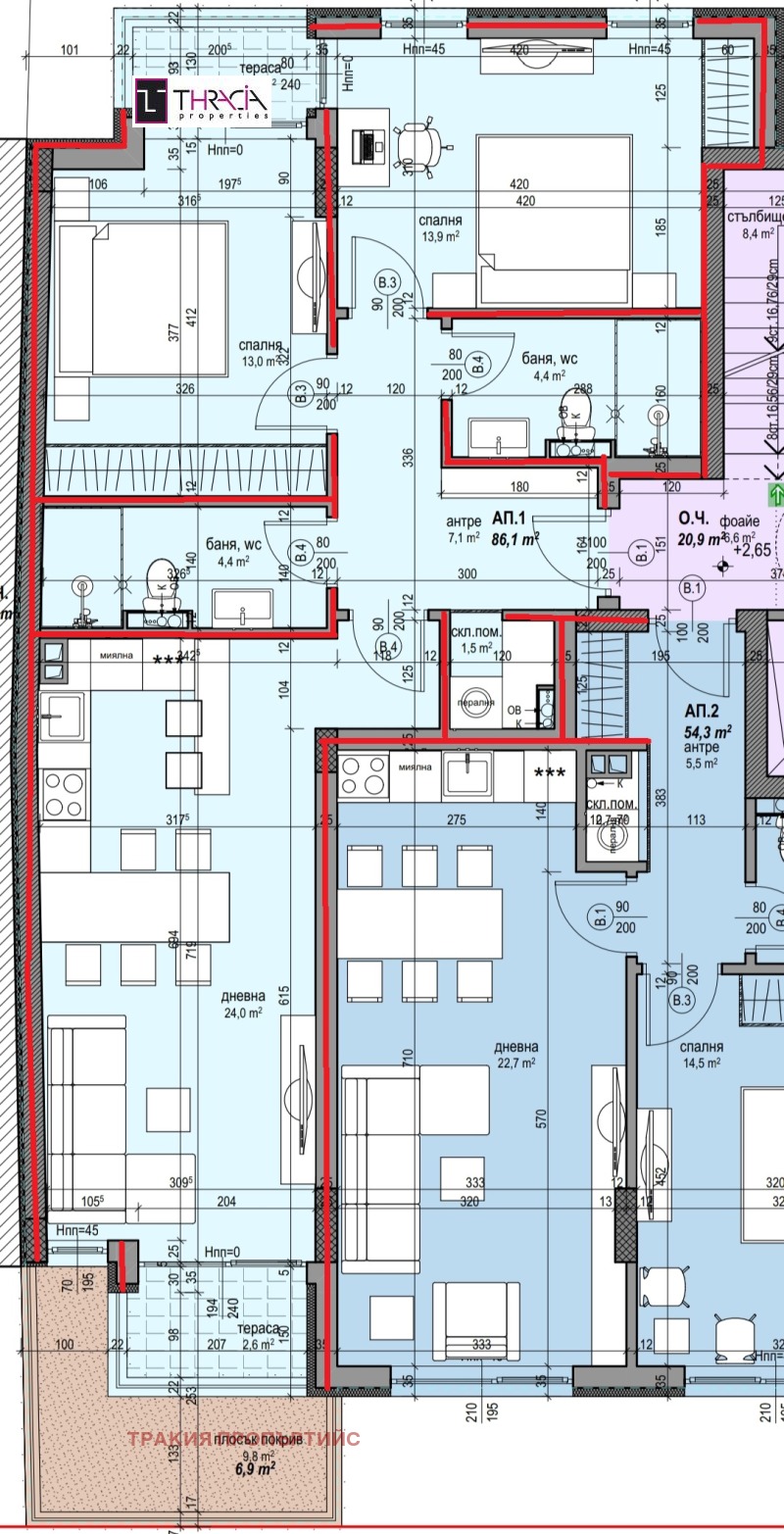 На продаж  2 спальні София , Разсадника , 102 кв.м | 83149961 - зображення [2]