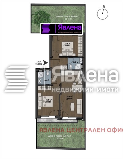 Продава 3-СТАЕН, гр. София, Бояна, снимка 2 - Aпартаменти - 48623573