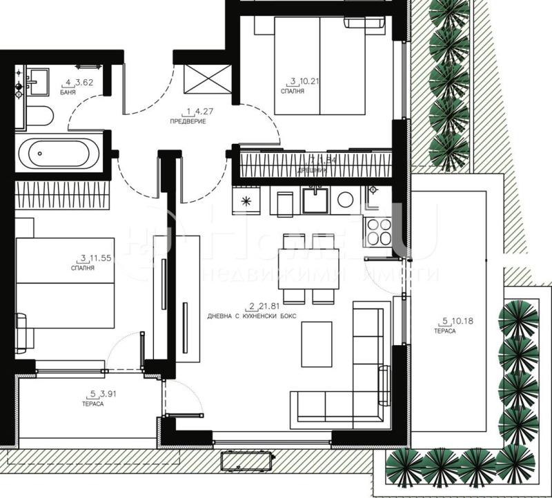 Zu verkaufen  2 Schlafzimmer Sofia , Malinowa dolina , 92 qm | 90987650 - Bild [17]