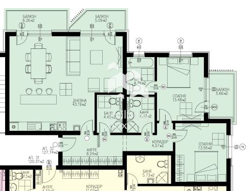 Till salu  2 sovrum Sofia , Dragalevci , 155 kvm | 11366773 - bild [12]