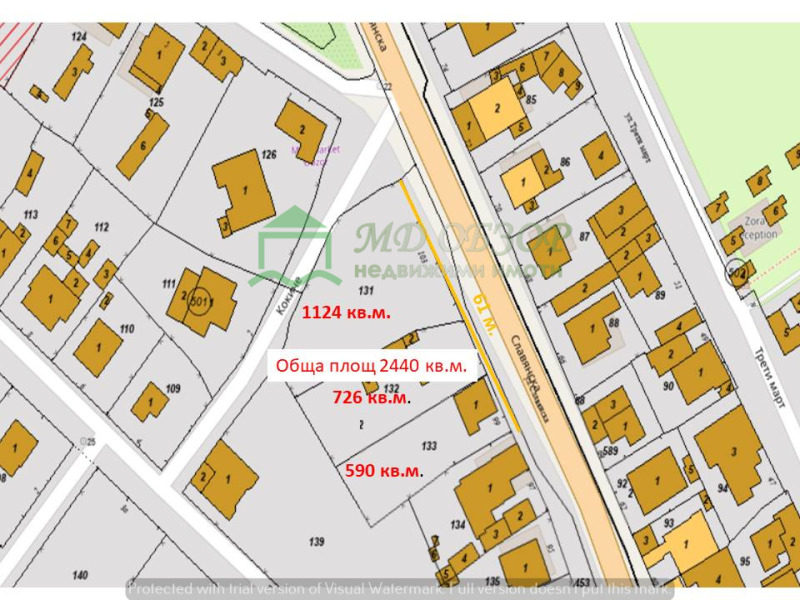 De vânzare  Complot regiunea Burgas , Obzor , 2440 mp | 41794154