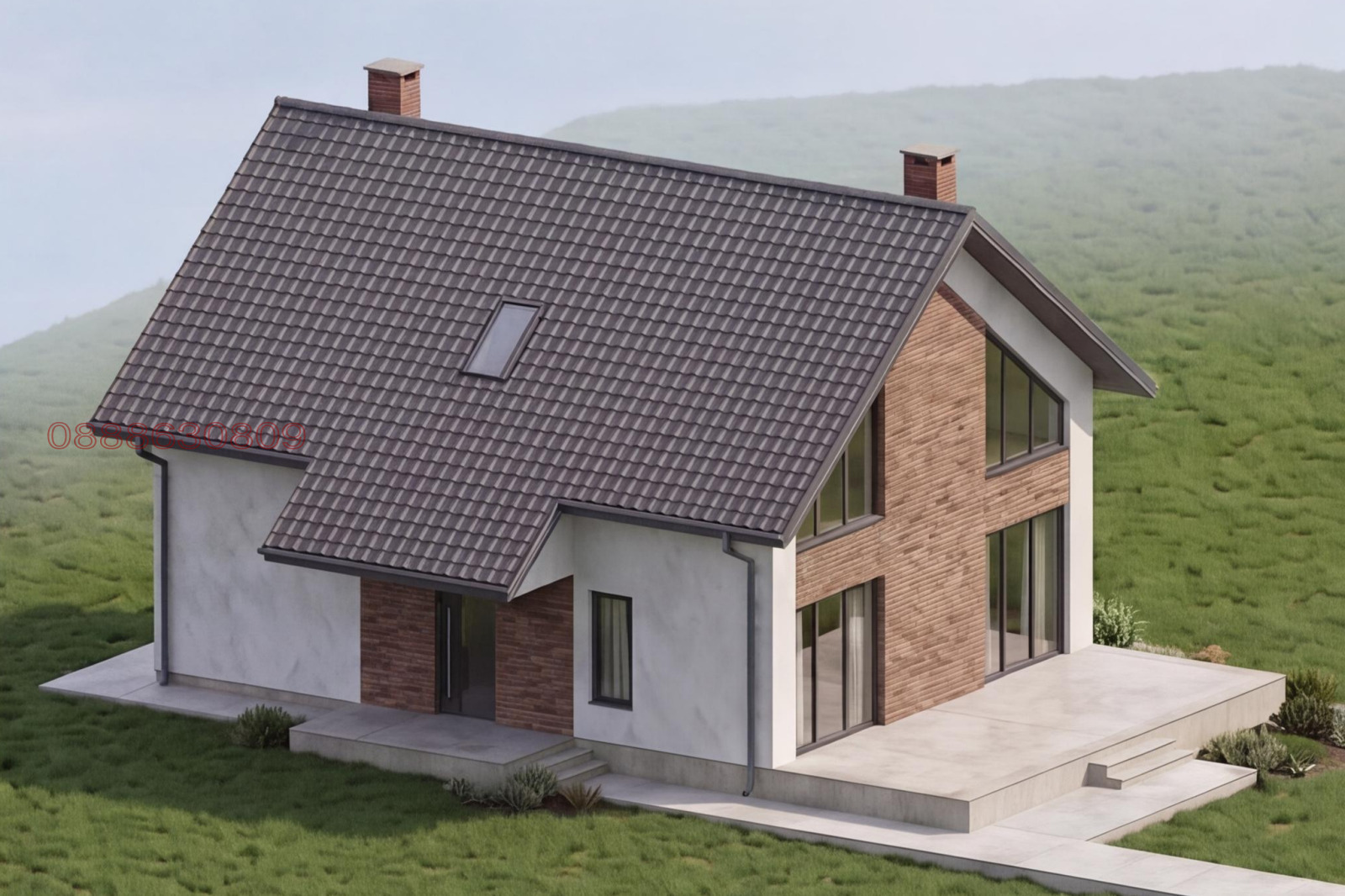 Продава КЪЩА, с. Хераково, област София област, снимка 5 - Къщи - 54704640