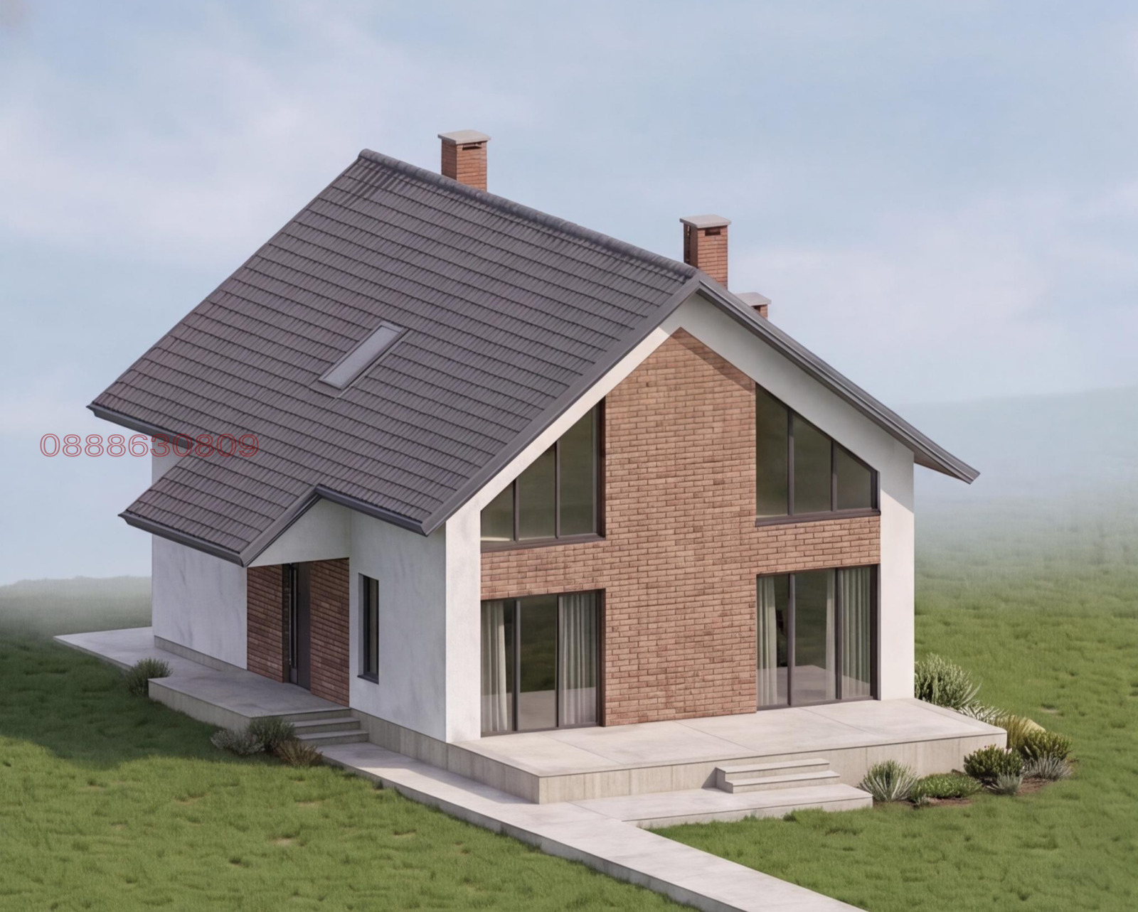 Продава КЪЩА, с. Хераково, област София област, снимка 3 - Къщи - 54704640