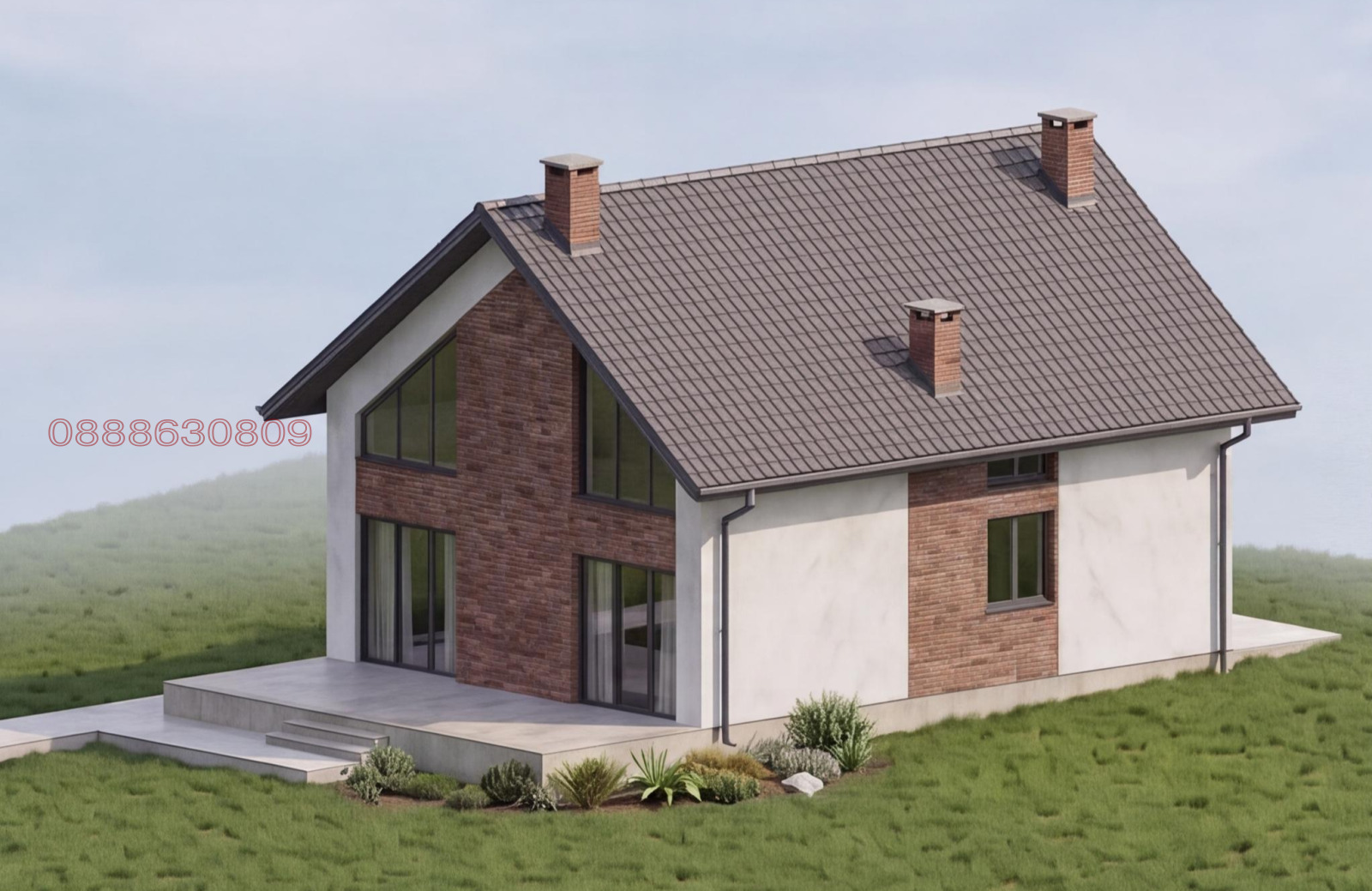 Продава КЪЩА, с. Хераково, област София област, снимка 4 - Къщи - 54704640