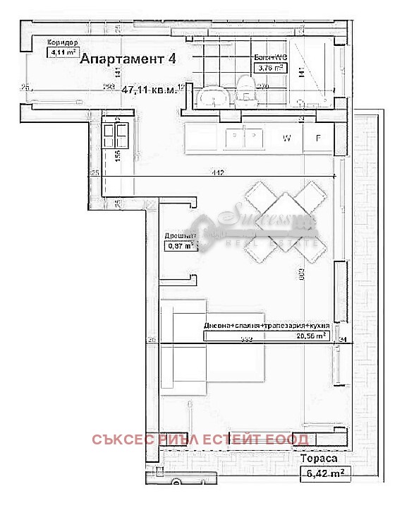 Продава 1-СТАЕН, гр. Варна, Погреби, снимка 4 - Апартаменти - 53974746