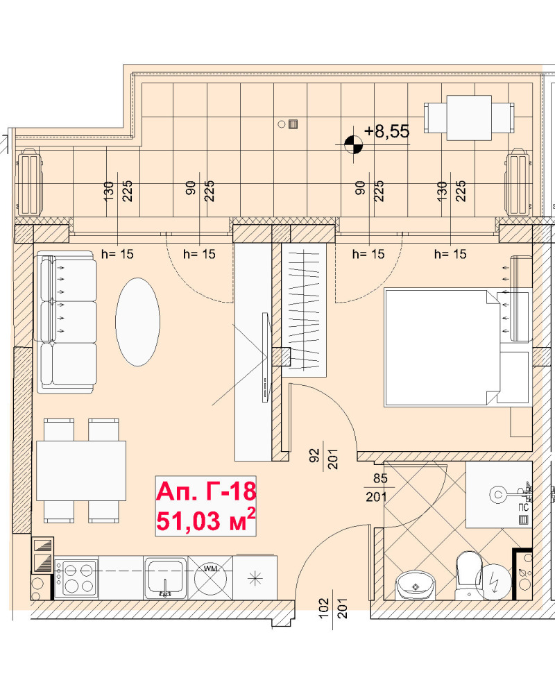 En venta  1 dormitorio región Burgas , Sozopol , 66 metros cuadrados | 31824774 - imagen [8]
