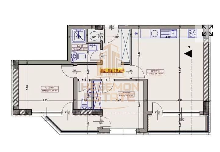 Продава 3-СТАЕН, гр. Варна, Възраждане 2
