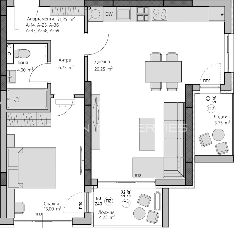 In vendita  1 camera da letto Plovdiv , Hristo Smirnenski , 84 mq | 35496535