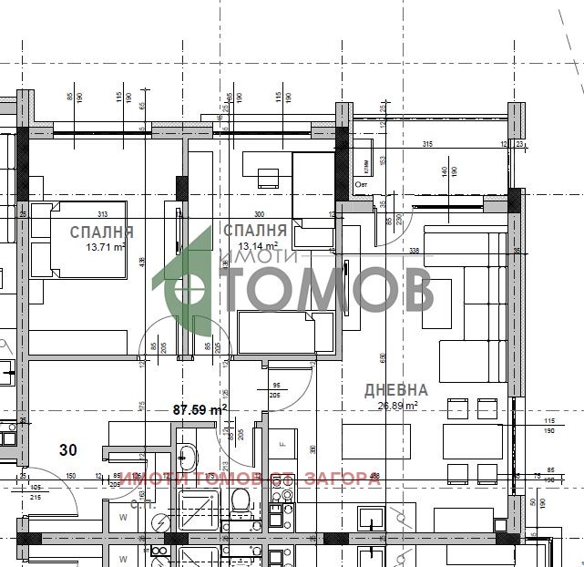 Продава 3-СТАЕН, гр. Стара Загора, Самара 3, снимка 2 - Апартаменти - 52535121