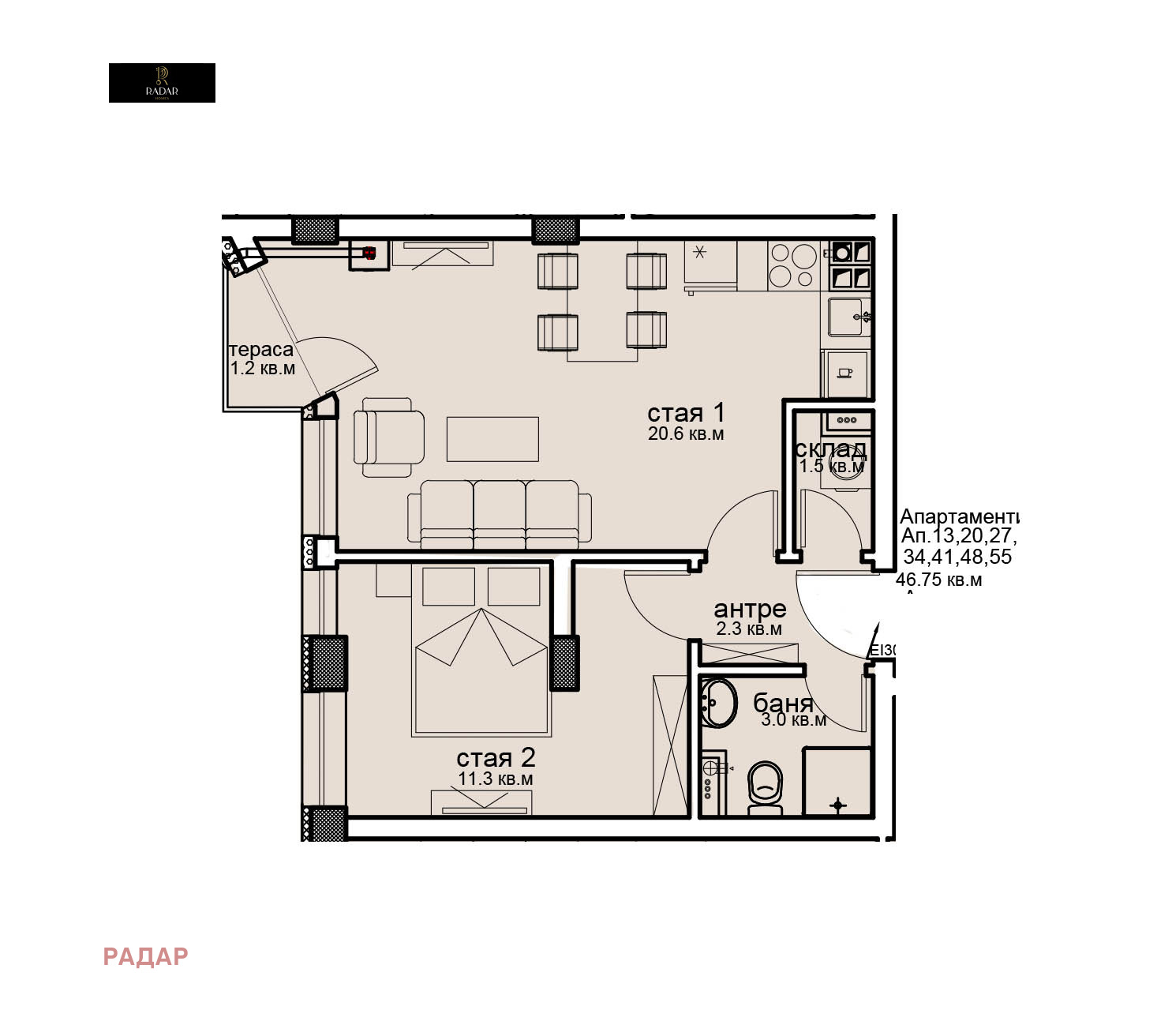 Продава 2-СТАЕН, гр. София, Витоша, снимка 13 - Апартаменти - 53981146