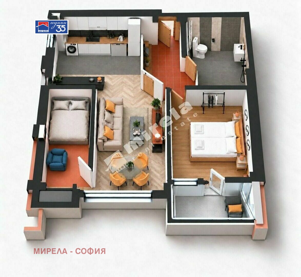 Продава 2-СТАЕН, гр. София, Гео Милев, снимка 5 - Апартаменти - 56143409